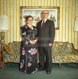 M. Gérard Poirier et son épouse Jeanne Thibodeau, à Lebel-sur-Quévillon