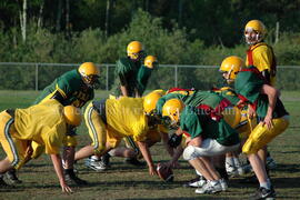 Match de l'équipe de football Troïlus de Chibougamau.