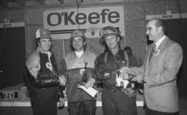 Groupe de personnes lors d’un festival de bûcheron à Lebel-sur-Quévillon