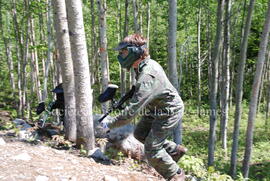 Partie de paintball à Chibougamau