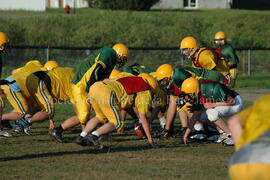 Match de l'équipe de football Troïlus de Chibougamau.