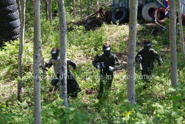 Partie de paintball à Chibougamau