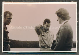 Jack McAdam, Terry Flanagan et l’épouse de l’un d’eux au lac Roberge.