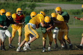 Match de l'équipe de football Troïlus de Chibougamau.