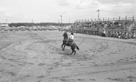 Un homme à cheval lors du Festival Western de Lebel-sur-Quévillon