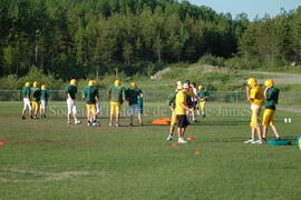 Match de l'équipe de football Troïlus de Chibougamau.