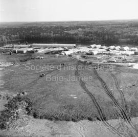 Vue aérienne de la Scierie Barrette-Saucier de Lebel-sur-Quévillon