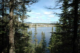 Vue de Chibougamau depuis le Parc Obalski