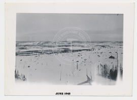 Paysage, expédition d’arpentage des lacs Nichicun et Naokokan, hiver 1941-1942.