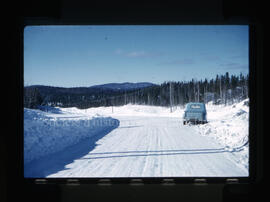 Camionnette sur le bord de la route