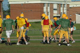 Match de l'équipe de football Troïlus de Chibougamau.