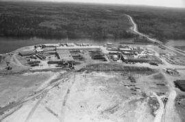 Vue aérienne de la scierie de Barrette-Saucier à Lebel-sur-Quévillon