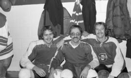 Trois joueurs de hockey à Lebel-sur-Quévillon