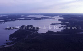 Dore Lake basin from air.