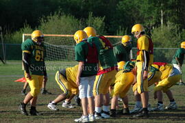 Match de l'équipe de football Troïlus de Chibougamau.