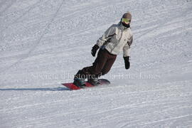 Planchiste au centre de ski Mont-Chalco