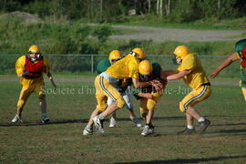 Match de l'équipe de football Troïlus de Chibougamau.