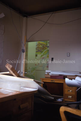 My office, after roof collapse.