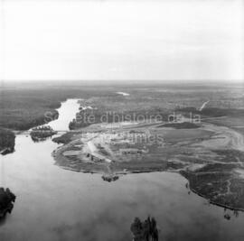 Vue aérienne de la Scierie Barrette-Saucier de Lebel-sur-Quévillon