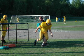 Match de l'équipe de football Troïlus de Chibougamau.