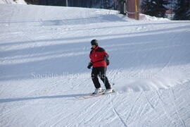 Planchiste au centre de ski Mont-Chalco