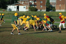 Match de l'équipe de football Troïlus de Chibougamau.