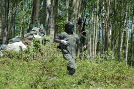 Partie de paintball à Chibougamau