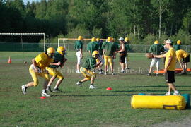 Match de l'équipe de football Troïlus de Chibougamau.