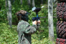 Partie de paintball à Chibougamau