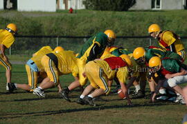 Match de l'équipe de football Troïlus de Chibougamau.