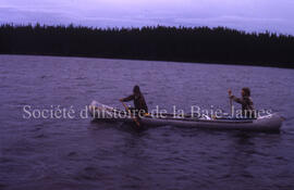 Canoe trip, Hélène Samson and Ken Boucher.