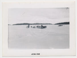 Expédition d’arpentage des lacs Nichicun et Naokokan, hiver 1941-1942.