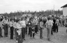 Marche effectuée par des Scouts à Lebel-sur-Quévillon