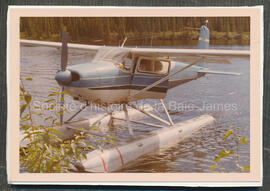 Avion Cessna 180 de Randy Mills au lac Chibougamau.