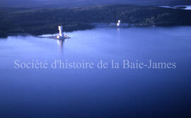 Chibougamau Lake and 2 shafts, Henderson 2 and Portage.