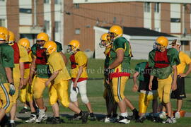 Match de l'équipe de football Troïlus de Chibougamau.