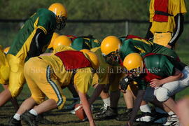 Match de l'équipe de football Troïlus de Chibougamau.