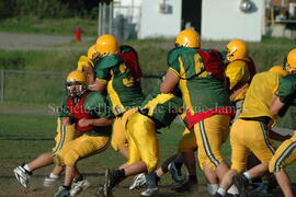 Match de l'équipe de football Troïlus de Chibougamau.