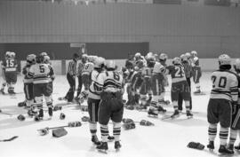 Partie de hockey opposant les Forestiers et le Domtar à Lebel-sur-Quévillon