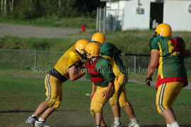 Match de l'équipe de football Troïlus de Chibougamau.