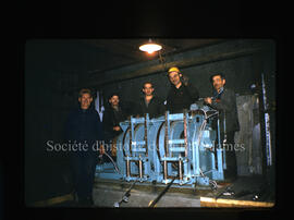 Visiteurs à la mine Campbell