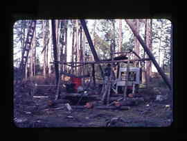 Lac David et environs, Presqu'île, installation de forage