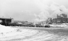 Bûcherons qui bloquent la route de Lebel-sur-Quévillon