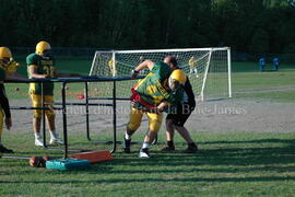 Match de l'équipe de football Troïlus de Chibougamau.