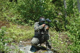 Partie de paintball à Chibougamau