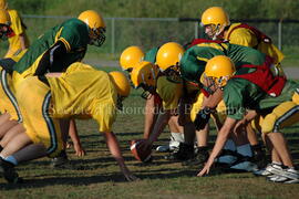 Match de l'équipe de football Troïlus de Chibougamau.