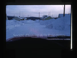 Intersection de Chibougamau avec bancs de neige
