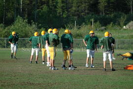 Match de l'équipe de football Troïlus de Chibougamau.