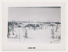 Paysage, expédition d’arpentage des lacs Nichicun et Naokokan, hiver 1941-1942.