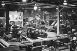 Vue de l’intérieur de la scierie Domtar à Lebel-sur-Quévillon